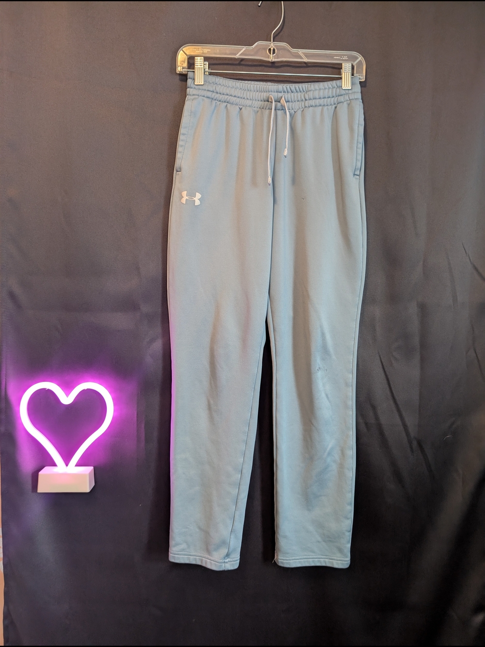Under Armour Light Blue Performance Joggers Rup In Knew Yxl Women's Small